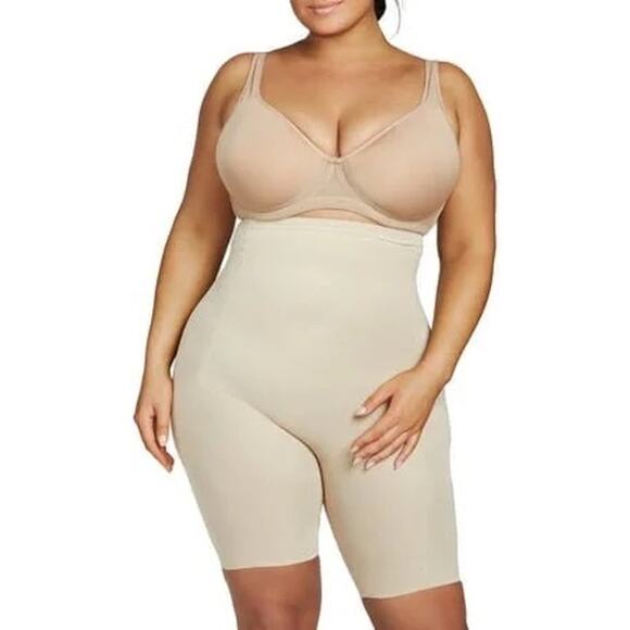 NWT Naomi & Nicole 7779 Unbelievable Comfort Plus Hi Waist Thigh Slimmer size 5X - Picture 1 of 7